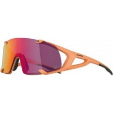 Sunglasses Alpina Hawkeye S Q-Lite - fra. peach matt glass pink mirror cat.3