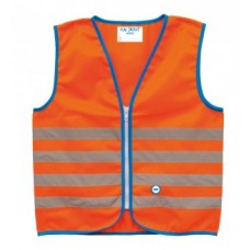 Safety Waistcoat Wowow Fun Jacket - gyerekkori, ONG, refl.stripes M