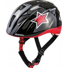 Helmet Alpina Ximo Flash - black/red/white star size 47-51cm