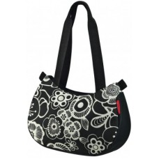 Hand-Tasche KLICKfix Style Bag - fleur/black 31x22x11cm ohne Lenkerad.