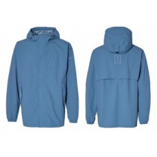 Cycling rain jacket Basil Hoga unisex - horizon blue size L