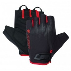 Gloves Chiba Frequence Road short - s. S / 7, fekete / piros