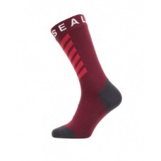 Socks SealSkinz Warm Weather mid length - size M (39-42) hydrostop red/grey/white