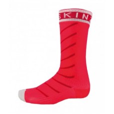 Socks SealSkinz S.Thin Pro Mid Hydrost. - s. M (39-42) piros / fehér vízálló