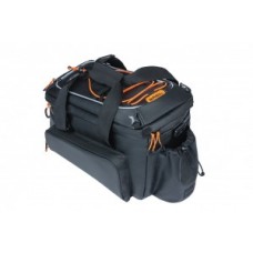 Carrier bag BasilMil.tarpaulin MIK XLPro - black/orange 31x23x22 5cm 9-36l