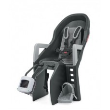 Kids seat Polisport Guppy Maxi+ FF - sötétszürke / ezüst, keretcsőbe szerelhető
