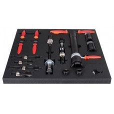 Tools in tray set Unior frame prep.tools - red 19-piece - SET3-2600C-US
