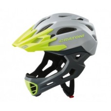 Helmet Cratoni C-Maniac (Freeride) - size S/M (52-56cm) grey/lime matt