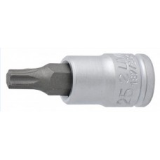 Screwdriver socket Unior 1/4" - w. TX profile 27 187/2TX