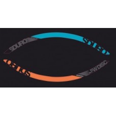 Yamaha rims decor 24" - grey/orange/cyan/black