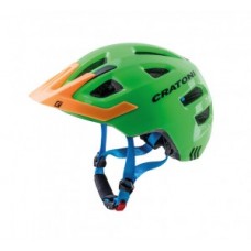 Helmet Cratoni Maxster Pro (kid) - size S/M (51-56cm)green/orange/bl. gloss