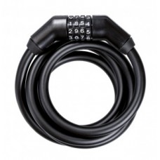 Curly cable comb.lockTrel.180cm,Ø 13mm - SK 360/180/13 black m. mount ZK320