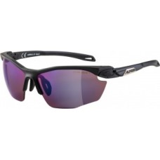 Sunglasses Alpina Five HR HM+ - frame black matt lenses blue mirror