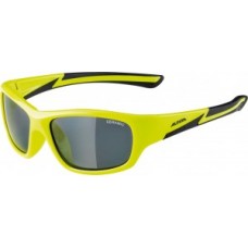 Sunglassses Alpina Flexxy Youth - frame neon yellow/blk. glass blk.Mirr.S3