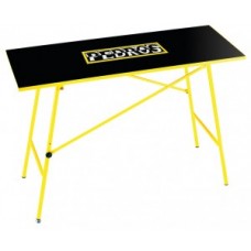 Foldable workbench Pedros - 120 x 47 x 82cm height adjustable yellow