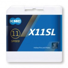Chain KMC X11SL silver - 1/2" x 11/128" 118 links 5.65mm 11 s.