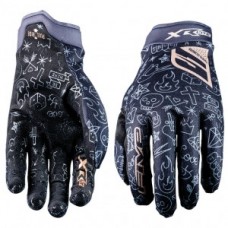 Gloves Five Gloves XR - LITE Kids - Kinder size XL / 11 black tatoo/gold