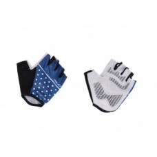 XLC short finger gloves - blue/white size L