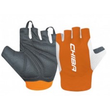 Short-finger gloves Chiba Mistral - size  XXL / 11 black/orange