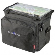 Handlebar bag KLICKfix Daypack Box - fekete, 26x22x16 cm incl. kormánybot ad.