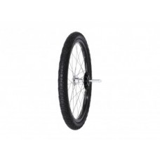 Wheel 20"cpl.w.tyre left per pc - for XLC/535/737/Kid1+2 w. thru-axle08-12