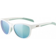 Sunglasses Alpina Nacan II - frame white-pista. lenses emerald mirror