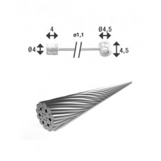 XLC shift inner cable - Ø 1.1/ 2 250mm 2 nipples