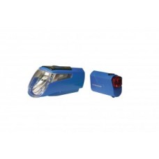 Battery-LED-Light Set Trelock I-go Power - LS 460/720 kék tartóval