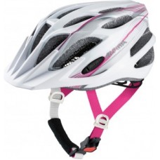 Bike helmet Alpina FB Junior 2.0 Flash - fehér / rózsaszín / ezüst méret 50-55cm