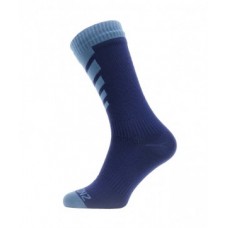 Socks SealSkinz Warm Weather mid length - size L (43-46) navy blue waterproof