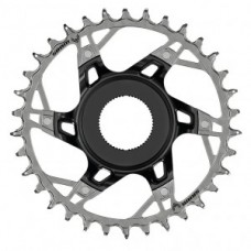 Chainring Sram T-type XX, 12s. - 34 t. bl/silver alum. DM for Shim. Steps