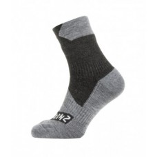 Socks SealSkinz All Weather ankle - size L (43-46)  black/grey