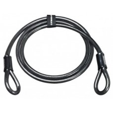 Loop cable Trelock 2 loops Ø12mm - ZS 180/180/12, fekete, 180cm