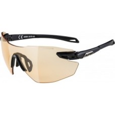 Sunglasses Alpina Five Shild RL VL+ - frame black matt lenses orange