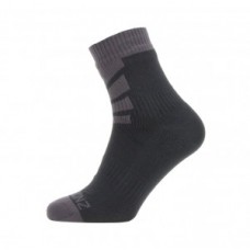 Socks SealSkinz Warm Weather Ankle - size L (43-46) black/grey waterproof