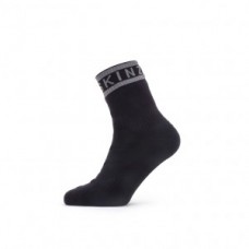 Socks SealSkinz Mautby - black/grey size M