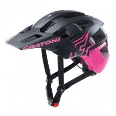 Helmet Cratoni AllSet Pro (MTB) - size S/M (54-58cm) black/pink matt