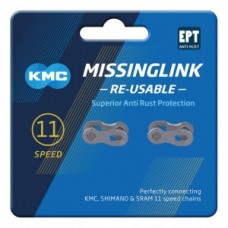 MissingLink KMC 11R EPT silver - 2 pieces f. chain 5.65mm 11 s. re-usable