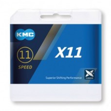 Chain KMC X11 silver/black - 1/2" x 11/114" 114 links 5.65mm 11 s.