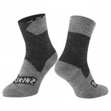 Socks SealSkinz Bircham - black/grey size XL