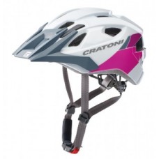 Helmet Cratoni AllRide (MTB) - unisize (53-59cm) white/pink gloss
