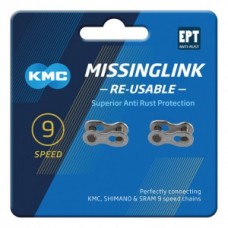 MissingLink KMC 9R silver EPT - 2 pieces f. chain 6.6mm 9 speedC09EPTR00