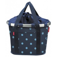 City bag KLICKfix  Bikebasket - 35x28x26cm mixed dots blue 15l 800g