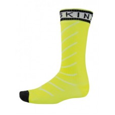 Socks SealSkinz S.Thin Pro Mid Hydrost. - s. L (43-46) sárga / fekete vízálló