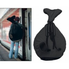 Backpack QU-AX for Unicycle 20" - egykerekű tehergépkocsi pótkocsihoz, fekete