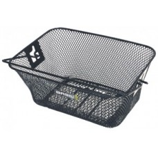 Child-Back-Wheel Basket  close-meshed - 20x30x12 cm black w. Bracket
