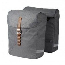 Racktime system double bag Heda 2.0 - grey incl. Snapit adapter 2.0