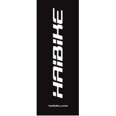 Flag Haibike - for flag pole - 1m x 4m / black-white / hemstitch