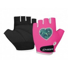 Kids gloves Chiba Cool Kids - size L / 6 Heart/pink