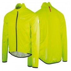 WaterWindRain jacket Wowow De Muur - yellow w. reflective size XXL